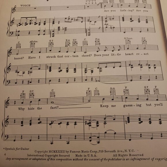 "Please" The Big Broadcast Vintage 1932 Sheet Music By Leo Robin & Ralph Rainger - Picture 3 of 3